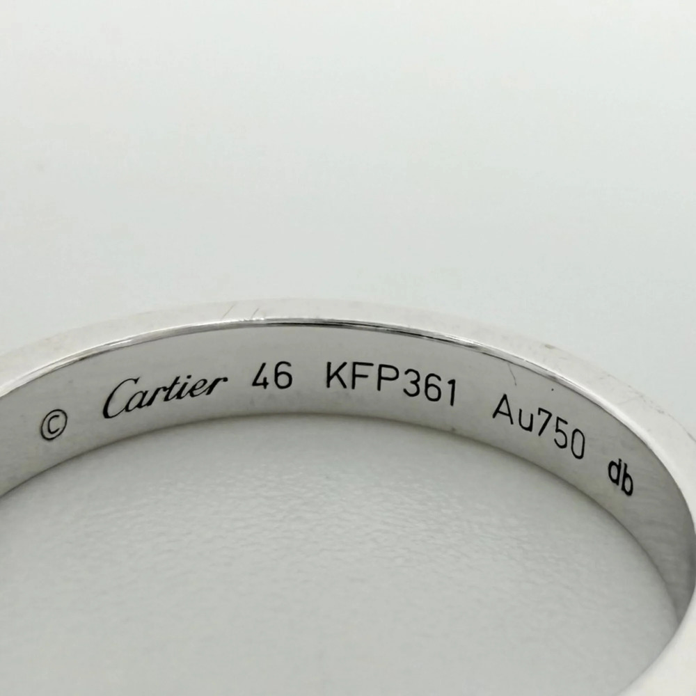 CARTIER 18k Silver Diamond Love Ring - Picture 3 of 8
